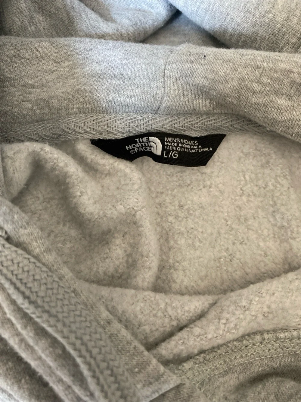 The north face hoodie logo half dorm grey Lao